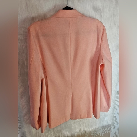 JustFab Hello Spring Pastel Peach Blazer - Picture 4 of 7